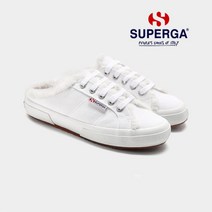 [수페르가_제화] [공식판매] 수페르가 2402 뮬 스니커즈 퍼 WHITE