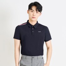 피지알골프 남성용 어깨포인트 카라 반팔 골프 티셔츠 GT-3302