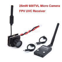 RC 5.8G 25mw FPV Transmitter 600TVL HD Micro CMOS Camera Receiver UVC Video Downlink OTG VR Android, [03] VTX Camera Receiver