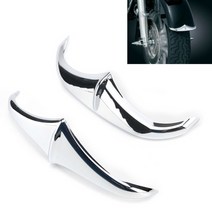 할리데이비슨 스트리트글라이드 용품 악세사리 오토바이 크롬 프론트 리어 펜더 트레일링 리딩 엣지 팁 트림 액센트 할리 일렉트라 로드 글라이드 로드 킹 스트리트 글라이드, 첨단 악센트