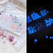 곰 활 네일 참가 심장 네일 아트 스티커 3D 네일 꽃 네일 아트 모조 다이아몬드, 9