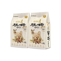 진도예찬 플러스 15kg7.5kg7.5kg) 강아지 대형견 진돗개 사료, 진도예찬 플러스 15kg(7.5kg+7.5