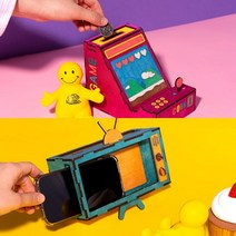 핸드폰거치대저금통 DIY 미술재료 만들기장난감 집콕놀이, 텔레비젼