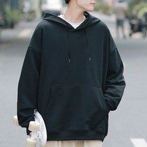 어워크 쭈리 무지 오버핏 후드티 남녀공용 빅사이즈 M-2XL