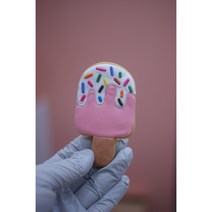 대전답례품 단체주문 답례품쿠키 아이스크림쿠키 수박쿠키 하트쿠키 도넛쿠키 수제쿠키 아이싱쿠키 생일 선물 어린이집 유치원 답례품, 핑크하트