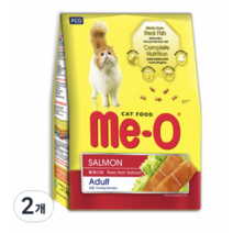 MeO 어덜트용 고양이 연어 건식사료, 생선, 1.1kg, 10개