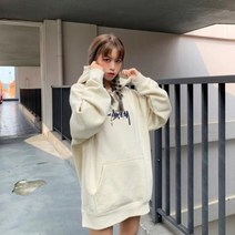 스트릿패션 오버핏후드티 stussy 아메리칸 패션 브랜드 까마귀 2020 Stussy 소문자 자수