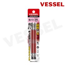 베셀 양두 콤비 다이하드강 십자 일자 양날 비트 +2/-6 X110mm (2입), 베셀_GS142611