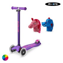 마이크로킥보드_맥시T 디럭스 LED + 인형 세트, 말, 블루