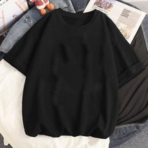 커플반팔티 30대 40대 커플 티셔츠 시밀러 룩 하라주쿠 고딕 펑크 만화 반팔 o-넥 여자 여름 얼짱 힙합 루즈 캐주얼 스트리트웨어 미적 의류