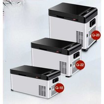 마켓유누 차량용냉온장고 냉장고 캠핑 소형 아이스박스, Q-18 터치 자동차12v-24v 가정220v