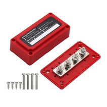 캠핑카 부품 버스 바 박스 보드 300A 고전류 바 자동차 최대 연결 증폭기 전원 케이스, 02 Red, 02 Red