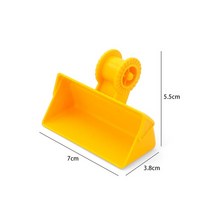 레고 호환 블럭 큰 빌딩 블록 차량 액세서리 DIY 조립 트레일러 프로펠러 로봇 팔 굴삭기 어린이를 위한 장난감, [07] Forklift bucket