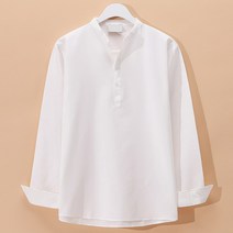 후앙스 남성용 데일리 스탠다드 옥스포드 헨리넥 긴팔 셔츠 GZCP-4922