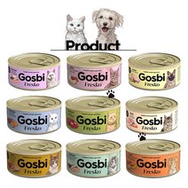 고스비 캣 프레스코 주식캔 70g 6개 고양이 습식 캔, 참치 연어&파파야