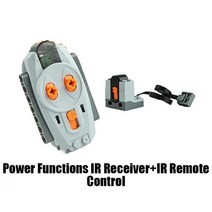 중국레고 호환 테크닉 테크니컬 4WD 4 륜 구동 자동차 전기 원격 모델 엔진 모터 MOC 차동 기어 하이테, 05 IR Remote Control