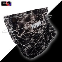 지원군몰 AEROCOOL 국산 쿨 멀티스카프 남자 여자 자외선차단 여름용 쿨넥워머, 페인팅-블랙