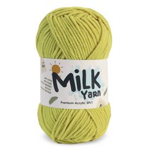 [니뜨] (10+1)밀크얀실(50g) [뜨개실도안제공], 63_애플그린