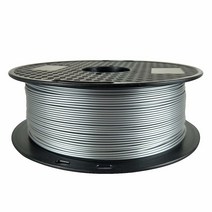 Blue PETG 필라멘트 1.75mm 1KG 3D 프린터 1kg2.2파운드 스풀 프린팅 재료 대부분의 FDM 프린터에 적합 CC3D 블루 컬러 인쇄, Silver