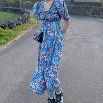 워터 플라워 랩 원피스_r