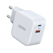 초텍 USB A타입/C타입 PD 20W 듀얼 고속 충전기, 화이트 PD5002