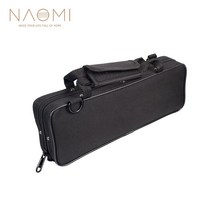 플룻케이스 가방 NAOMI Lghtweight 옥스포드 가방 C 피콜로 플루트 휴대용 조절 가능한 어깨 끈과 외부 포, 없음