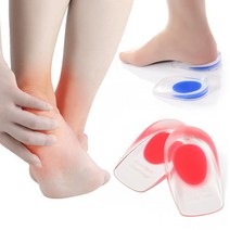 케어리즘 푹신한 뒷꿈치깔창 운동화 기능성 실리콘 깔창, 레드, 1개