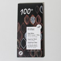 비바니 유기농 다크 100% 초콜릿, 80g, 1개