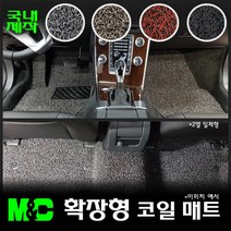 신형 티구안(2020년형) 확장형 코일매트 -20mm두께, 레드, 1열+2열, 폭스바겐