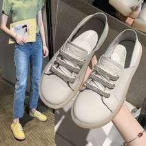 YAPOGI 홍 주 빅사이즈 여성화 회이트 플랫슈즈22-265mm