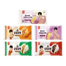 삼립 발효미종 상온호빵 4입 1봉 단팥 꿀고구마 야채 피자 크림치즈고구마, 4입 상온 호빵 단팥 1봉