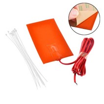 온열매트 90x130mm 12v 100w 온도 조절기 120 섭씨 엔진 크랭크 케이스 실리콘 히터 패드 블록 탱크 예열, 03 220v_02 OEM