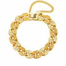 [한국금다이아몬드] 남자 순금 체인 팔찌 컷팅 매듭 24K 37.5g 18K장식