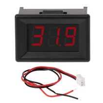 디스플레이가있는 배터리 용량 표시기 전압계 DC2.4V-30V 게이지 볼트 미터, 검은색, 다른, 1개