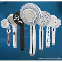 화장실 욕실 수압상승 샤워기 교체 헤드 자화수정수헤드 샤워기헤드교체 샤워기부품 샤워헤드, 색상