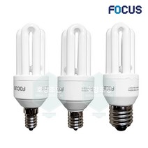 포커스 장미전구 삼파장 전구 EL 11W (E14/E17/E26) 주광색 / 전구색, 주광색(흰색빛), 포커스삼파장EL11W(E17)