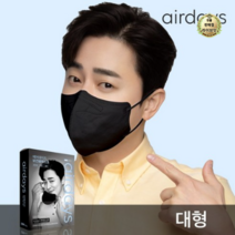 라이브잇 에어데이즈보건용마스크씨타입(KF94)(대형), 블랙, 10개, 10개입