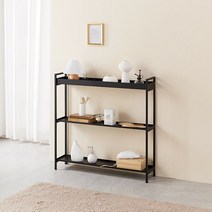 3단 스틸 콘솔겸용 화분대 2색상 간이테이블 감성, 화이트