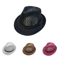 메쉬 숏챙 페도라 메쉬챙모자