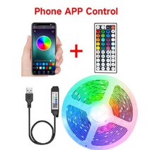 감지 컨트롤 램프 조명 LED 음악 사운드 방 Led usb 모드 TV 배경 블루투스 침실 장식, BT 44keys full set, Not waterproof, 30m