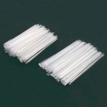 일회용 사탕수수 빨대 요구르트 음료 개별포장 스트로우 50P, 사이즈, 6mm x 25cm