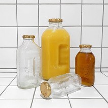 레트로 복고 추억의 물병 뉴트로 스타일 델몬트 훼미리 쥬스병 4size, 1.5L