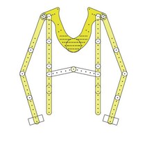투명 모델 누끼 옷걸이 프레임 쇼핑몰 의류 촬영용 상의, 옷걸이 + 지지대 + H 허리 지지대 규격