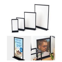 1P 탁상용 철재스탠드 POP꽂이 메뉴판 안내판 가격표 홍보 카페 식당 매장 테이블 T형, 사이즈