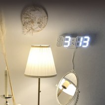 병원 개업선물 자동 밝기조절 3D LED시계 인테리어 호텔 베이직 셀인 안방