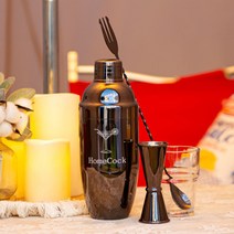 홈콕 여행용 칵테일 쉐이커 세트, 블랙 칵테일쉐이커 세트