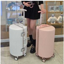 원통형 케리어 20인치 감성여행 미니 하드 캐리어