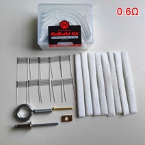 와이어매쉬 DIY 도구 재건 키트 메쉬 코일 저항 와이어 0.6ohm 0.13ohm RPM 2 히터 코어용 1 세트, [09] As Pictures Shown