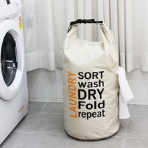롤업 런드리백/ 빨래바구니 가방형, 상세설명 참조, 런드리백_블루