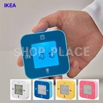 이케아온라인몰 LOTTORP 다용도기능 알람 온도 탁상시계, LOTTORP 옐로 탁상시계